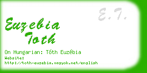 euzebia toth business card